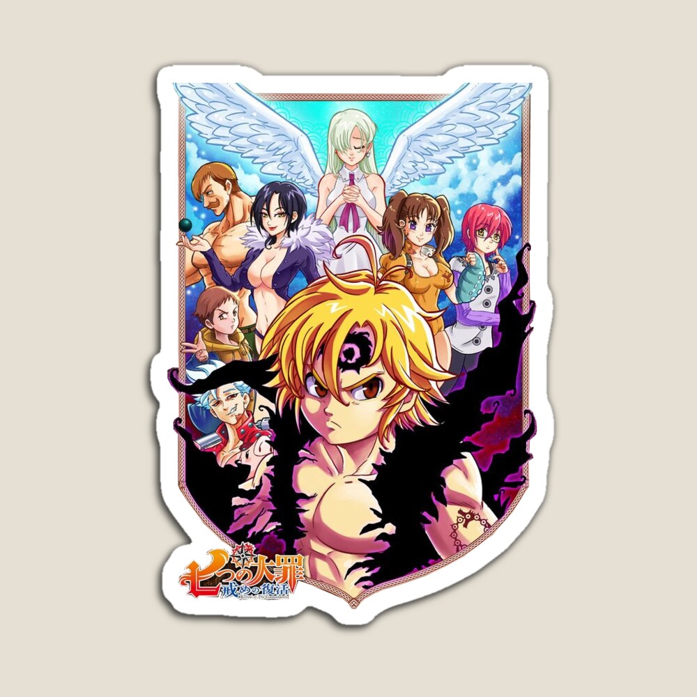 Anime Seven Deadly Sins Nanatsu No Taizai  Sticker for Sale by  Nicholapolitano