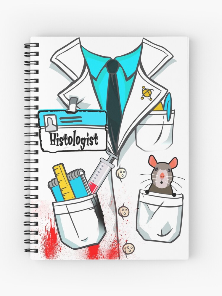 Cuaderno de espiral «Histólogo Técnicos de laboratorio Bata de laboratorio  Diseño de camiseta divertida para científicos y técnicos de laboratorio que  trabajan en laboratorios de prueba o investigación de rutina.» de fang2020 |