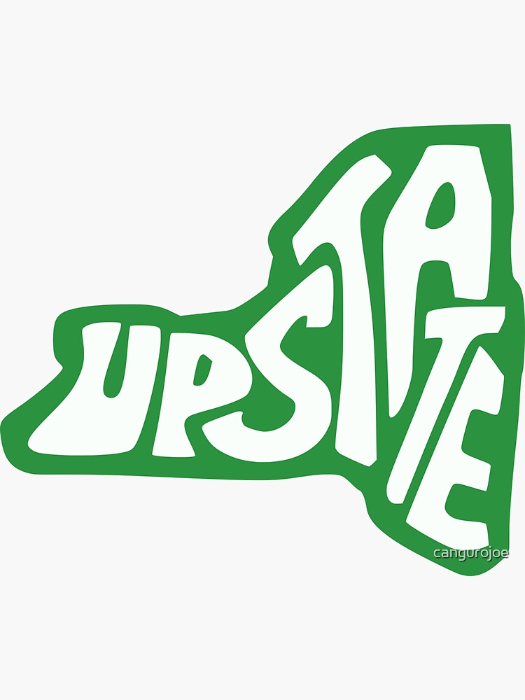 Thumbnail 3 of 3, Sticker, upstate new york state design designed and sold by cangurojoe.