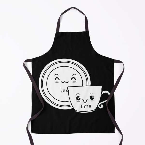 Item preview, Tea Time black and white cute cup and saucer designed and sold by Jennifer Morcom.