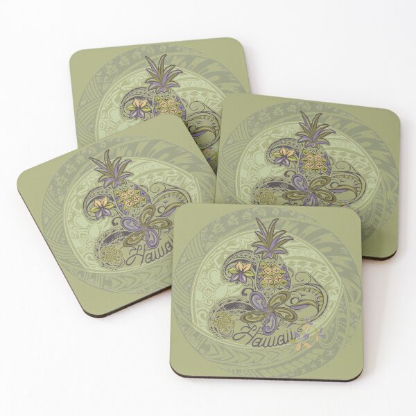 Item preview, Be A Hawaiian Pineapple Green Decal designed and sold by sunnthreads.