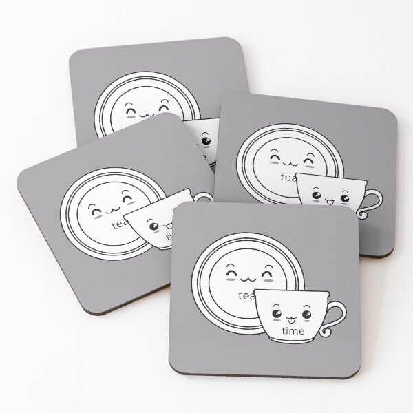 Item preview, Copy of Tea Time black and white cute cup and saucer designed and sold by Jennifer Morcom.