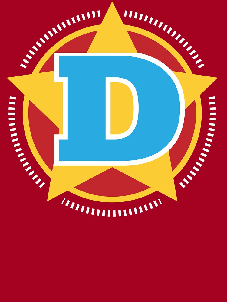 Thumbnail 2 of 2, Kids T-Shirt, Superhero Letter D. Star and stripes designed and sold by mgulin.