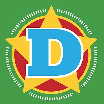 Artwork thumbnail, Superhero Letter D. Star and stripes by mgulin