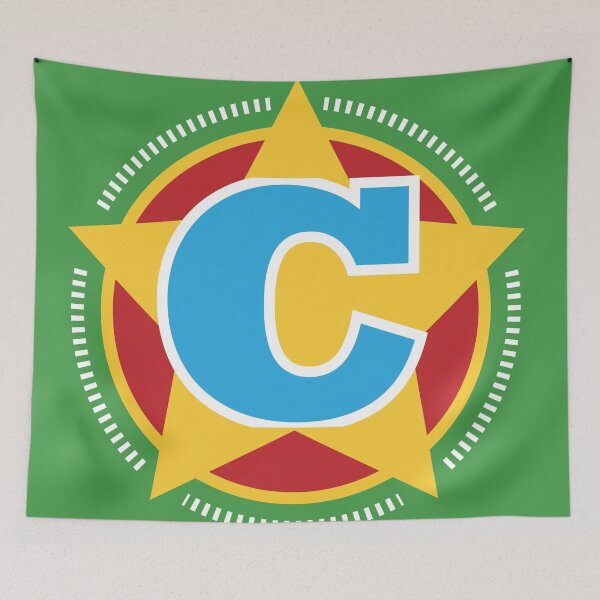Item preview, Superhero Letter C. Star and stripes designed and sold by mgulin.