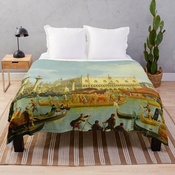 Item preview, The Bucintore Returning to The Molo on Ascension Day - Canaletto designed and sold by brushandframes.
