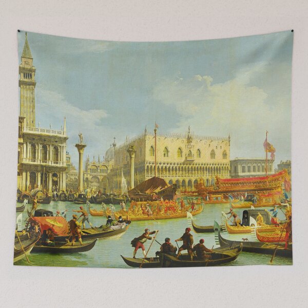 Item preview, The Bucintore Returning to The Molo on Ascension Day - Canaletto designed and sold by brushandframes.