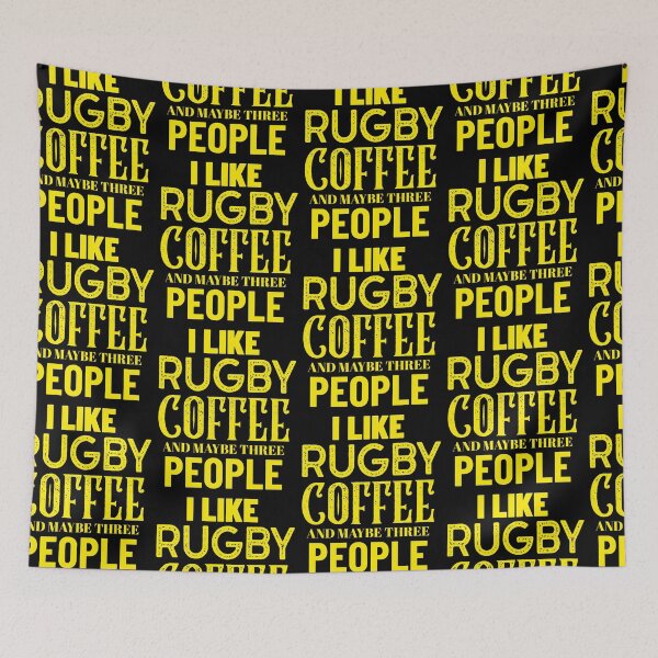 Item preview, I Like Rugby Coffee And Maybe Three People, Funny Rugby and Coffee Gift |Idea designed and sold by BigJackTees.
