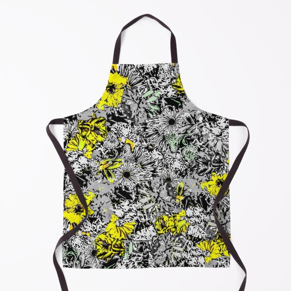 Item preview, Floral Medley Yellow Black Grey designed and sold by Designs By YL.