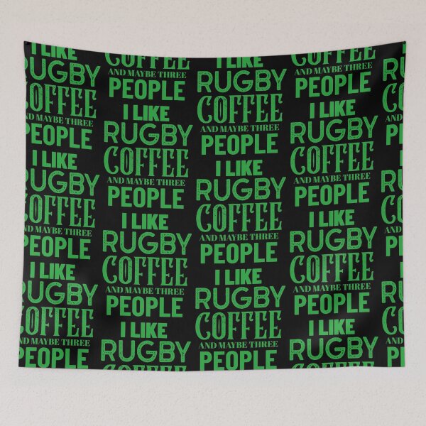 Item preview, I Like Rugby Coffee And Maybe Three People, Funny Rugby and Coffee Gift |Idea designed and sold by BigJackTees.