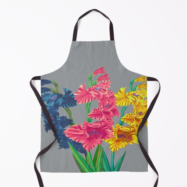 Item preview, Flame Flower Bouquet Blue Pink and Yellow designed and sold by HeatherNafeArt.
