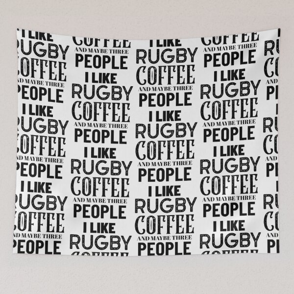 Item preview, I Like Rugby Coffee And Maybe Three People, Funny Rugby and Coffee Gift |Idea designed and sold by BigJackTees.
