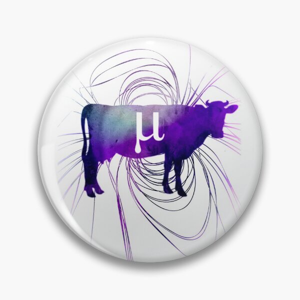 Item preview, Muon Subatomic Particle Cow Magnetic Field Design designed and sold by ScienceNStuff.