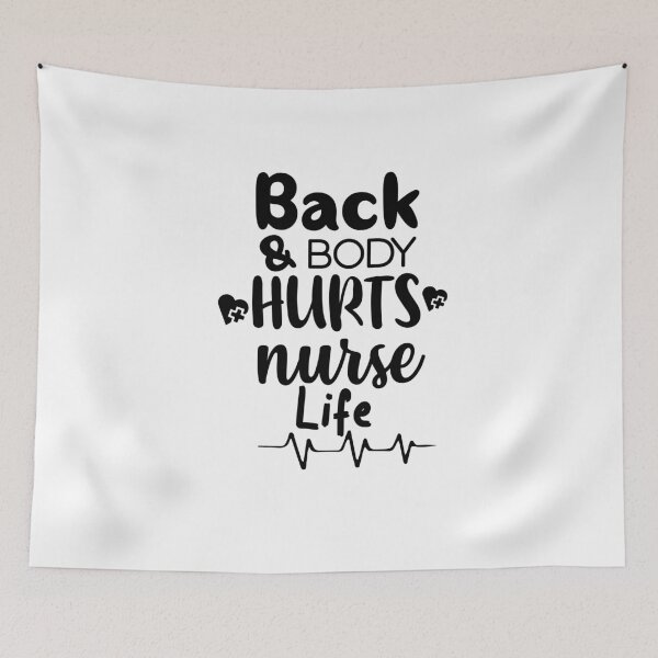 Item preview, Back and body hurts nurse life designed and sold by shaakir.