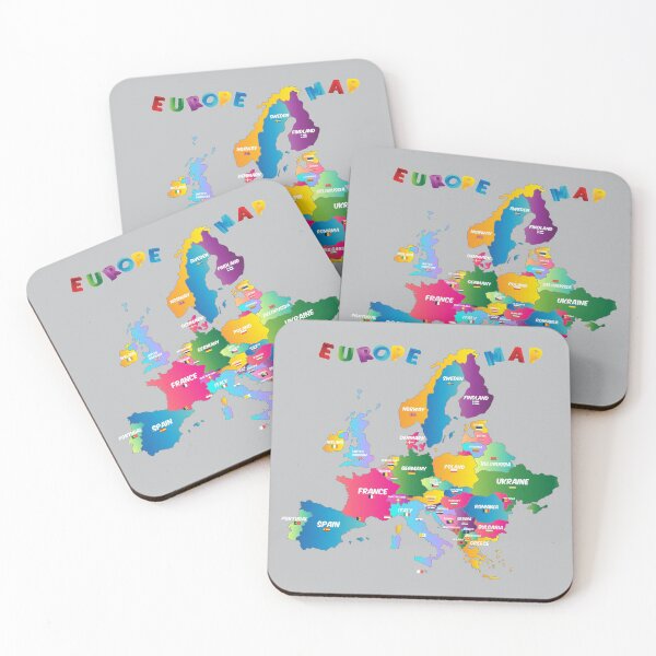 Item preview,  Flag map of Europe, Country names, Flags of European states designed and sold by mashmosh.