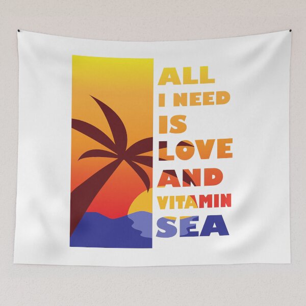Item preview, All I Need Is Love And Vitamin Sea designed and sold by VikiQuick.