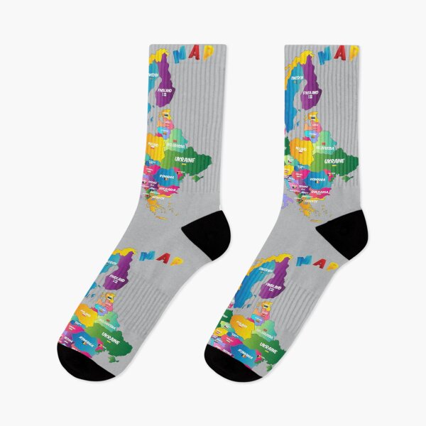 Item preview,  Flag map of Europe, Country names, Flags of European states designed and sold by mashmosh.
