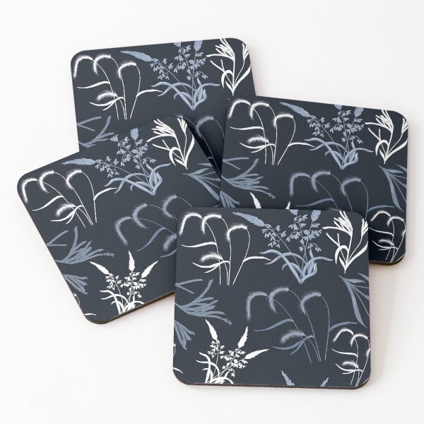 Item preview, Wild White & Blue Grass designed and sold by Kathleen Bruce Illustration.