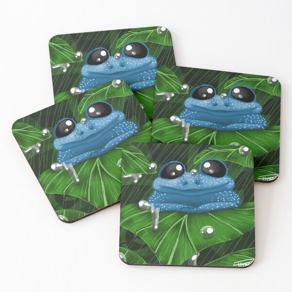 Item preview, Blue tree frog in the rain designed and sold by RTappart.