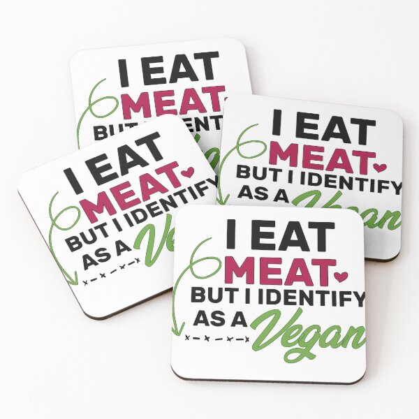 Item preview, I Eat Meat But I Identify As A Vegan: vegetables style For veggie lover designed and sold by Houssemanthony.