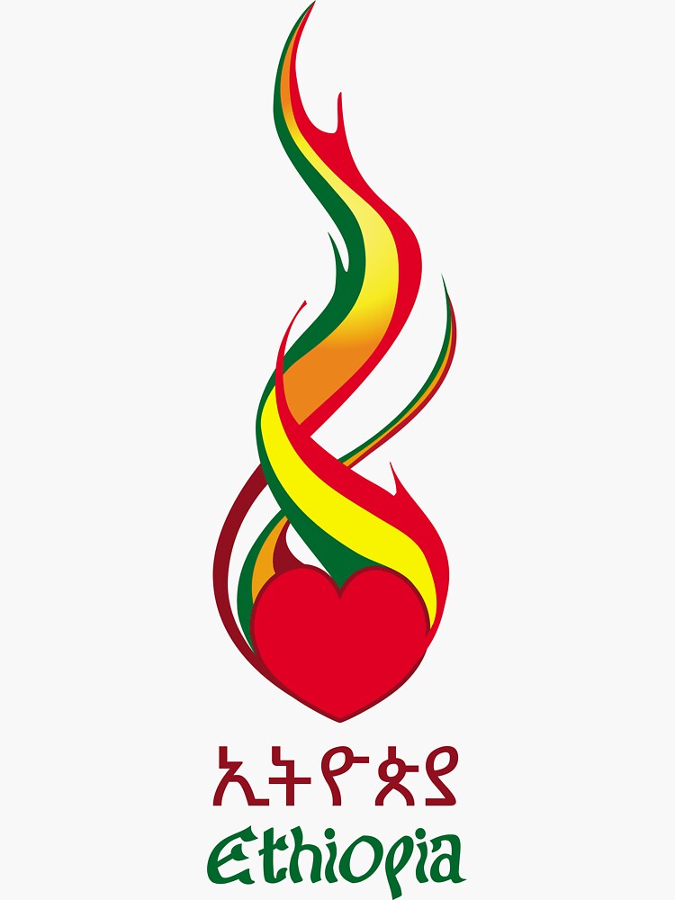 "Ethio Love" Sticker for Sale by Ethiohahu Redbubble