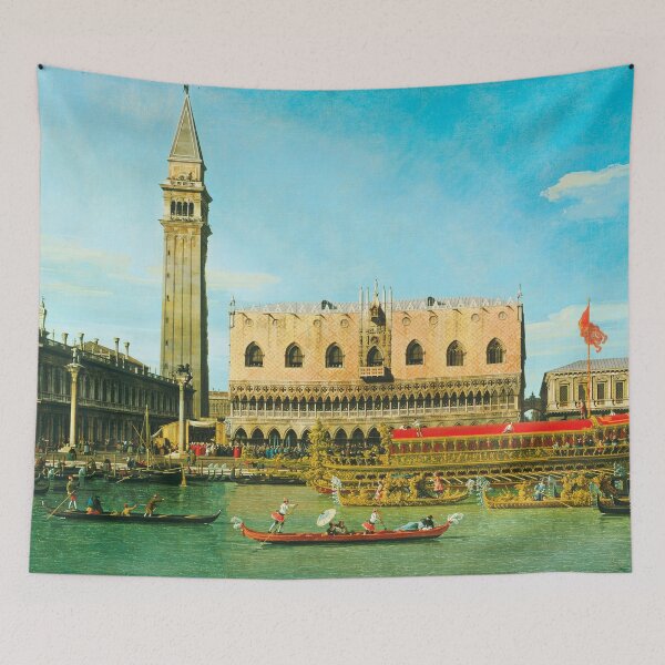 Item preview, The Bucintoro at the Molo on Ascension Day - Canaletto designed and sold by brushandframes.