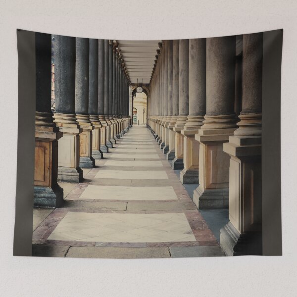 Item preview, Corridor between many columns designed and sold by lena-maximova.