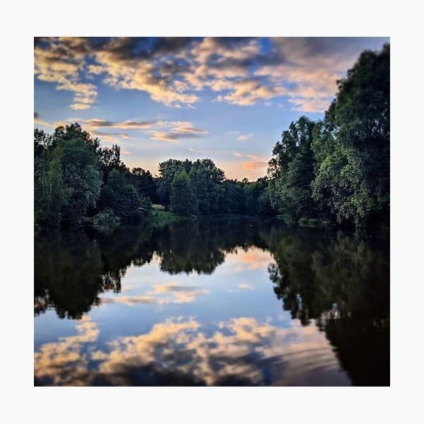 Item preview, Countryside Tree Surround Reflected in River designed and sold by WearWolfDesigns.