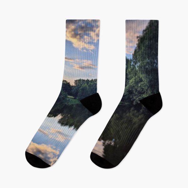Item preview, Countryside Tree Surround Reflected in River designed and sold by WearWolfDesigns.