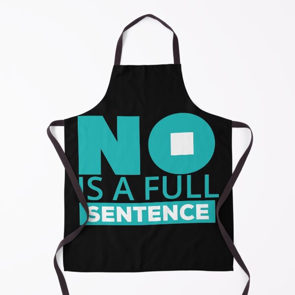 Item preview, No is a full sentence (blue color) designed and sold by DarrriaDesign.