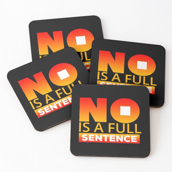Item preview, No is a full sentence (orange&yellow) designed and sold by DarrriaDesign.