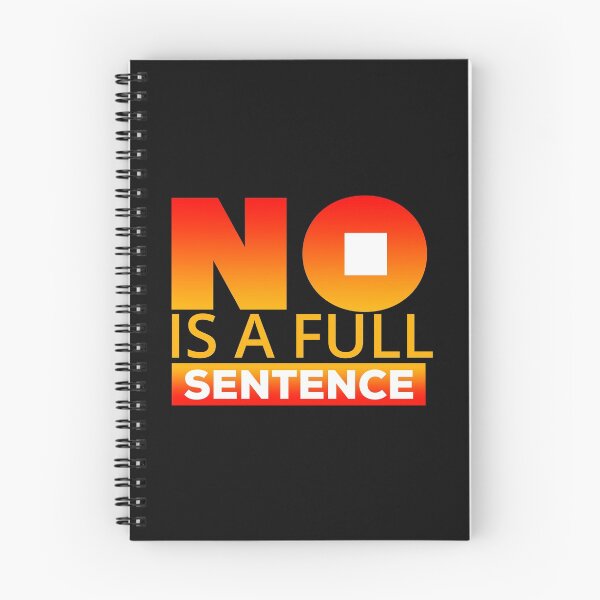 Item preview, No is a full sentence (orange&yellow) designed and sold by DarrriaDesign.