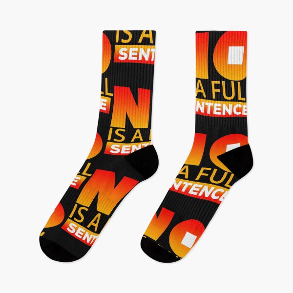Item preview, No is a full sentence (orange&yellow) designed and sold by DarrriaDesign.