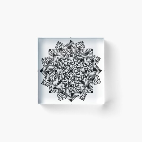 Item preview, dark mandala flower designed and sold by annimandala08.