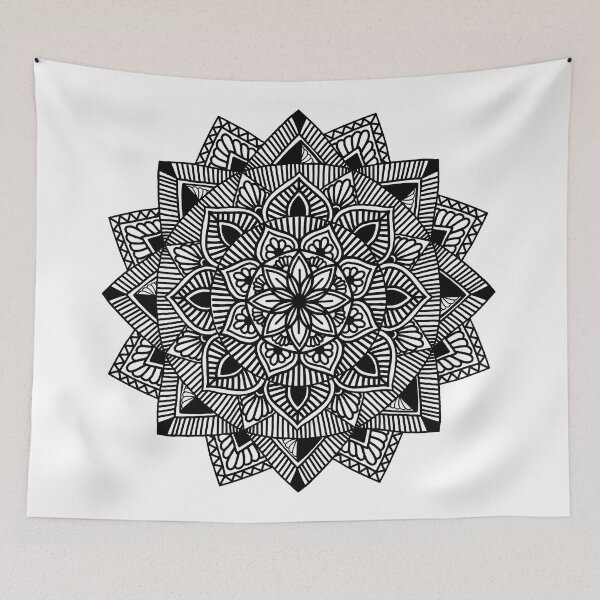 Item preview, dark mandala flower designed and sold by annimandala08.