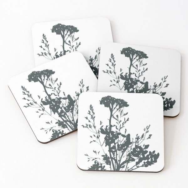 Item preview, Silhouettes of wildflowers designed and sold by Kizuneko.