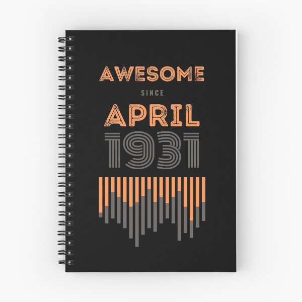Item preview, Awesome Since April 1931, 90 years old, 90th Birthday Gift designed and sold by LifeSimpliCity.