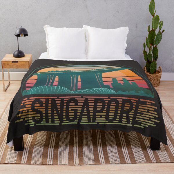 Item preview, Singapore Skyline - Retro Sunset designed and sold by tanimator.