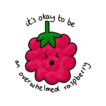 Artwork thumbnail, Overwhelmed Raspberry by DorkasaurusBex