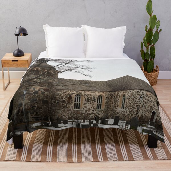 Item preview, The Old Church of  Kangasala  on a gray day designed and sold by Jouko Lehto Photography.
