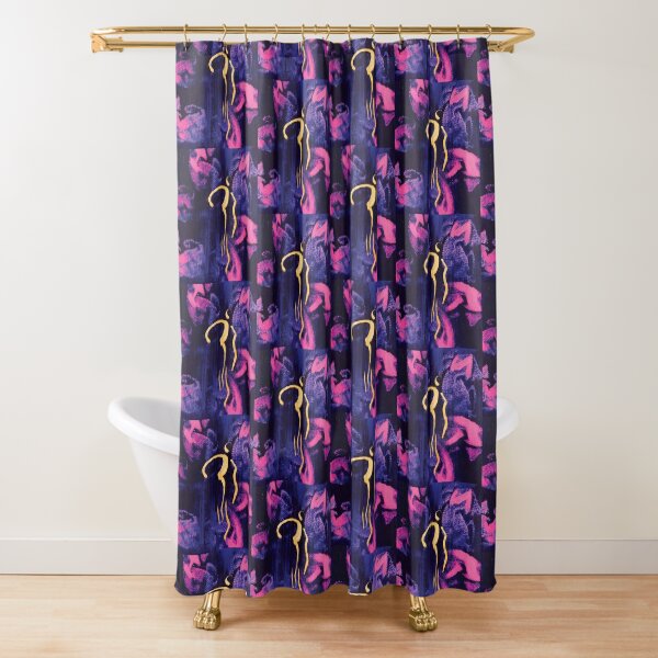 Dancer Blue Shower Curtain