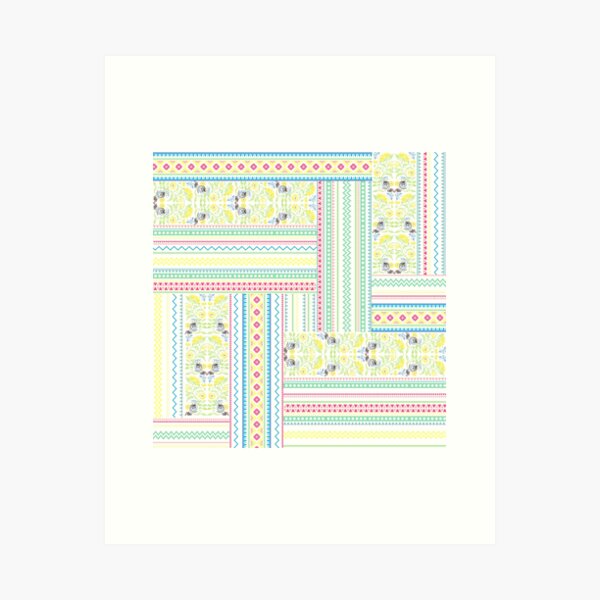 Aperçu de l'œuvre bordure art déco navajo créée et vendue par vidyaroul.