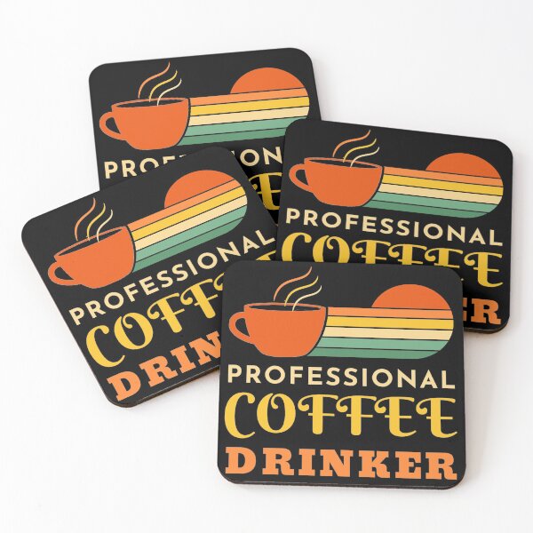 Item preview, I like coffee - Professional coffee drinker in retro sunset colors designed and sold by ZuZaFo.