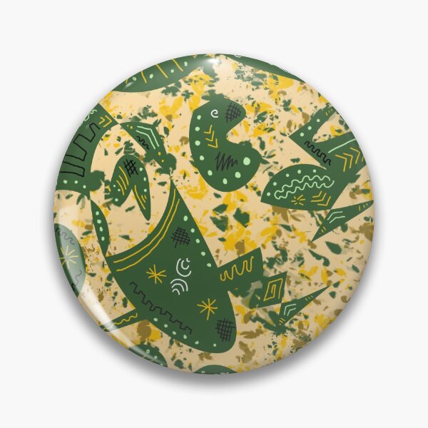 Aperçu de l'œuvre Dessin abstrait en vert et jaune créée et vendue par scrapnpaint.