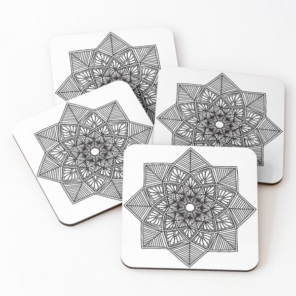 Item preview, geometric mandala flower designed and sold by annimandala08.