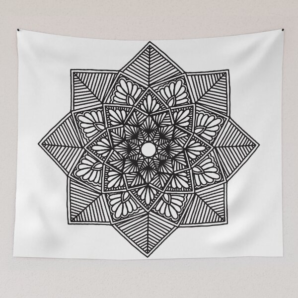 Item preview, geometric mandala flower designed and sold by annimandala08.