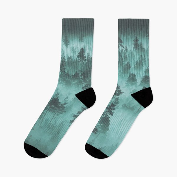 Item preview, pine forest in the mountains in the fog designed and sold by ilyasovkamil.