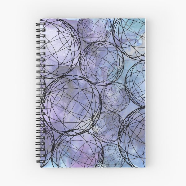 Item preview, Abstract Sphere Ball Muddy Watercolour- Purple/ Blue designed and sold by Nishinoyaoyaoya.