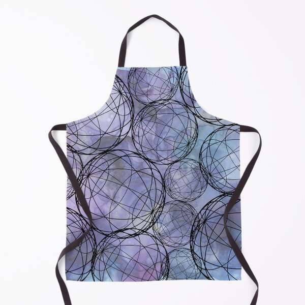 Item preview, Abstract Sphere Ball Muddy Watercolour- Purple/ Blue designed and sold by Nishinoyaoyaoya.