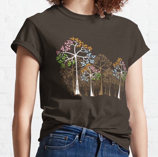 Colorful Four Seasons Trees © fatfatin Classic T-Shirt
